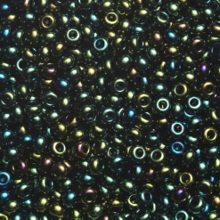Rocaillesperle 6/0 Grønn irise