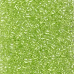 Rocaillesperle 9/0 l.grønn tra
