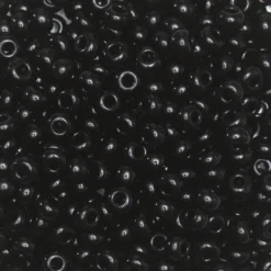 Rocaillesperle 6/0 Sort opak
