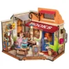 Rolife DIY Corner Bookstore miniatyrdiorama – DG164, 250×167×180 mm