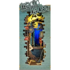 Rolife DIY 3D Bookend Magic House miniatyrdiorama - TGB03, 110×240×180 mm