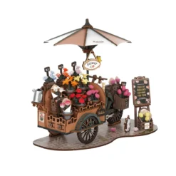 Rolife DIY Wooden 3D-trepuslespill Blomstervogn TGS03 242×163×230 mm