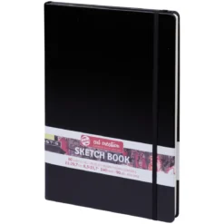 Royal Talens Art Creation Sketch skissebok 21x30 cm (A4), svart omslag – 140 g/m², 80 ark