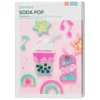 Rørperler Midi kit Soda Pop og søtsaker! 2600 perler med diameter 5 mm og 2 perleplater