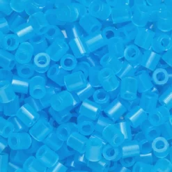 Rørperler Midi 1000 stk. lyseblå gjennomsiktige, Ø5 mm