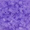Rørperler Midi 1000 stk. lyselilla gjennomsiktige, Ø5 mm
