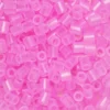 Rørperler Midi 1000 stk. lyserosa gjennomsiktige, Ø5 mm