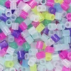 Rørperler Midi 1000 stk. miks med glitrende farger, Ø5 mm