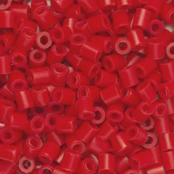 Rørperler Midi 1000 stk. rød, Ø5 mm
