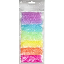 Rørperler Mini mikspakning Transparent – 6000 gjennomsiktige og glade Mini-perler med diameter 2,5 mm