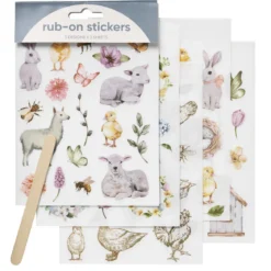 Rub ons 10 ark dyr og natur