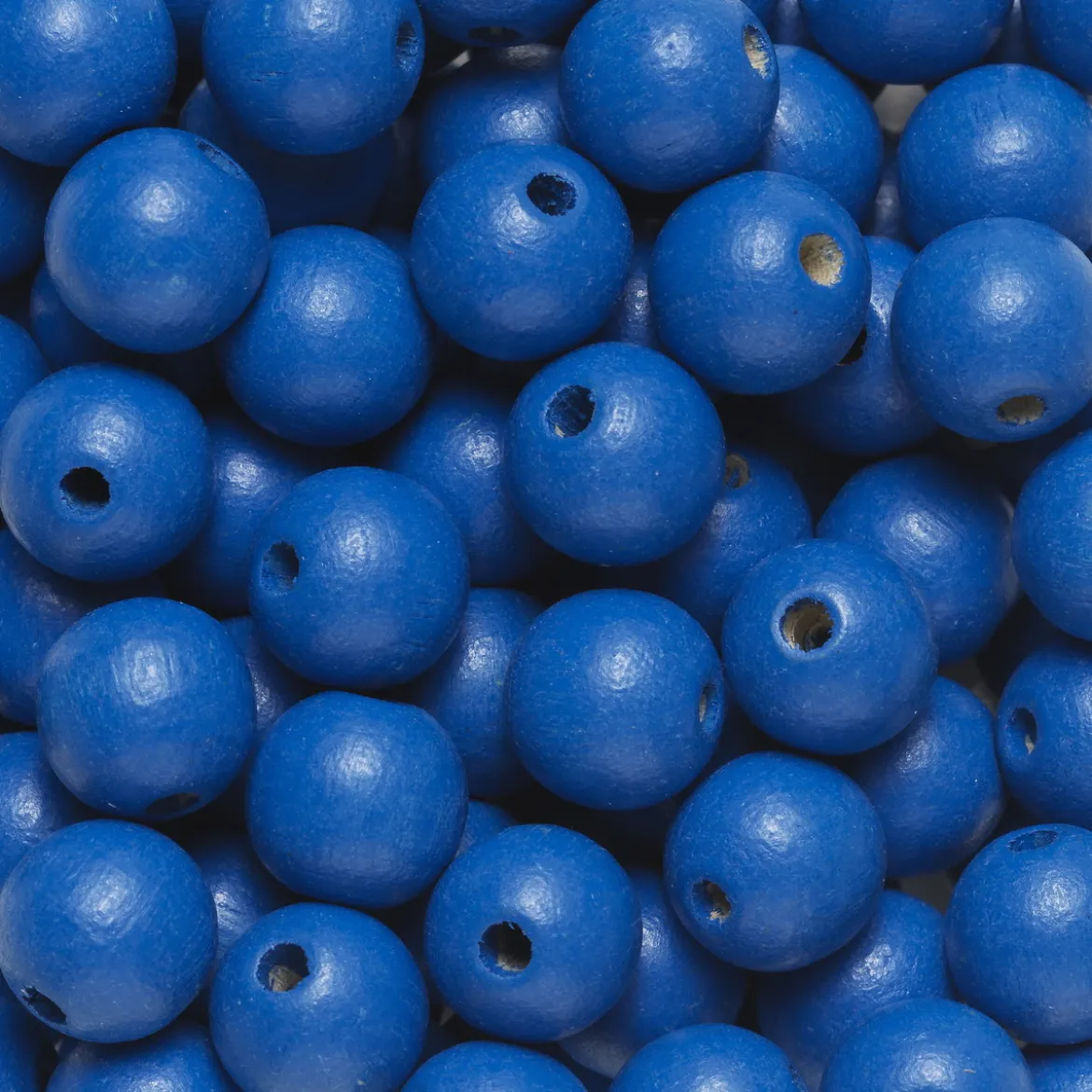 Runde treperler Ø10 mm, cirka 100 stk. blå