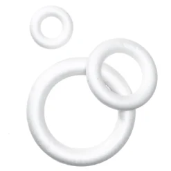 Runde isoporkranser, skrog til kranser 3-pakning. Ø10, 16, 25 cm