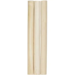 3 rundstaver – lengde 22 cm, diameter 19 mm