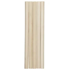 5 rundstaver – lengde 22 cm, diameter 13 mm