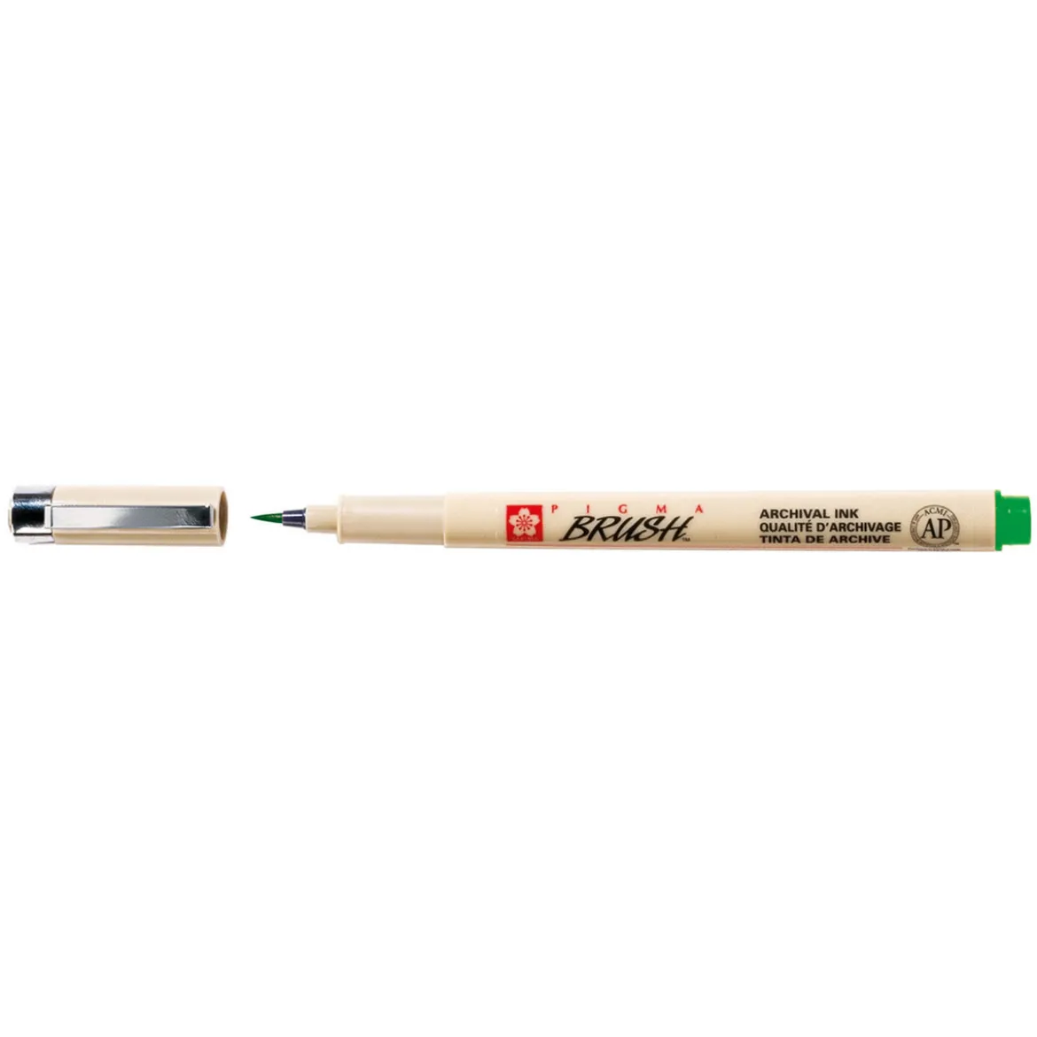 Sakura Pigma Brush Grønn – grønn penselspiss