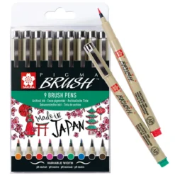 Sakura Pigma Brush penner 9stk