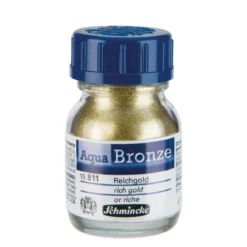 Schmincke Aqua Bronze, vannløselig metallicpulver 20 ml, Rich Gold 15 811