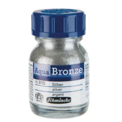 Schmincke Aqua Bronze, vannløselig metallicpulver 20 ml, Silver 15 815