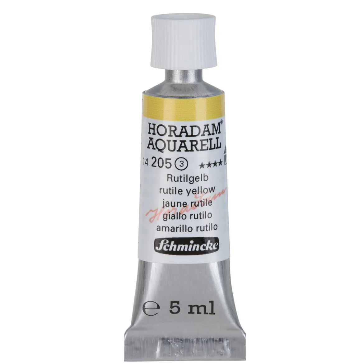 Schmincke Horadam akvarellmaling 5 ml – Rutile yellow 205