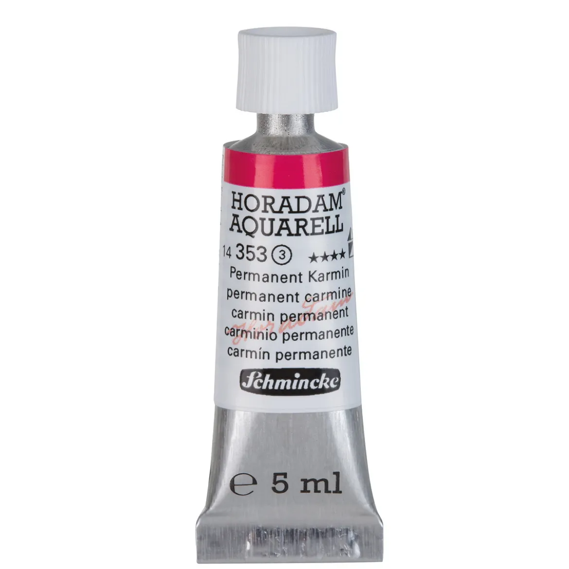 Schmincke Horadam akvarellmaling 5 ml – Permanent carmine 353