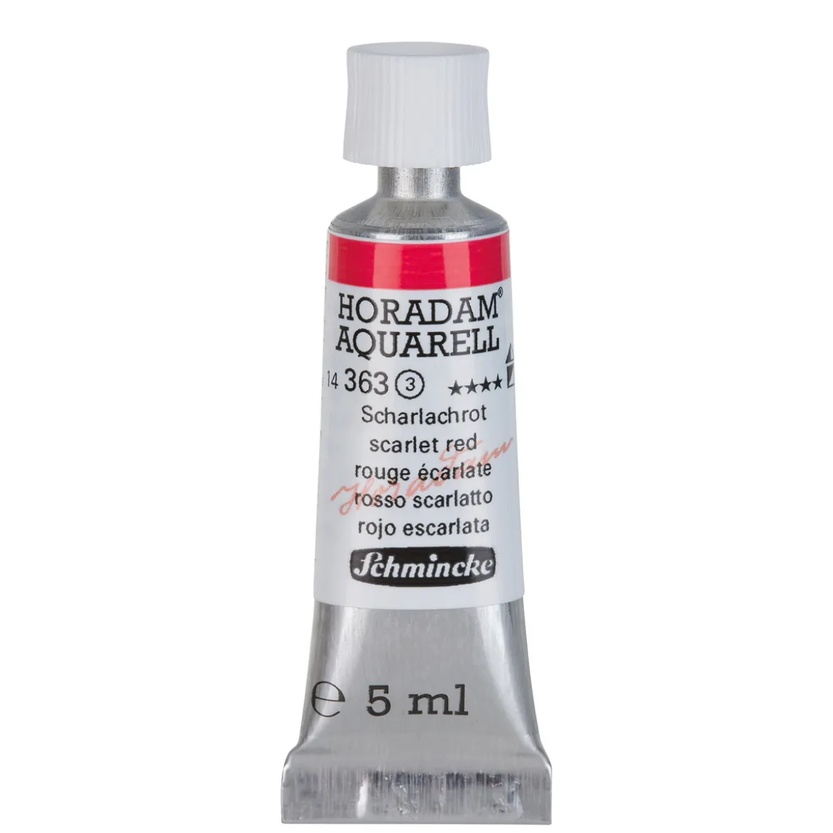 Schmincke Horadam akvarellmaling 5 ml – Vermilion 365