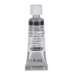 Schmincke Horadam akvarellmaling 5 ml – Lamp black 781