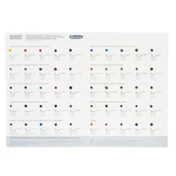 Schmincke Horadam Aquarelle Supergranulation dot card – 50 farger å teste ut