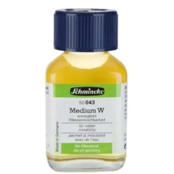 Schmincke Medium W 60 ml – flytende middel som gjør oljemaling vannløselig