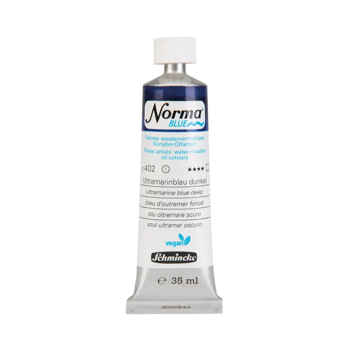 Schmincke Norma Blue vannløselig oljemaling 35 ml Ultramarine blue light 21404
