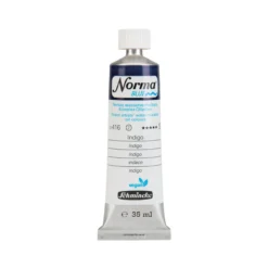Schmincke Norma Blue vannløselig oljemaling 35 ml Indigo 21416