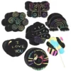 Scratch Fun Rainbow – 120 fargerike motiver for scratch art / skrapekunst!