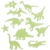 Selvlysende glow in the dark-figurer, 25 stk. Dinosaurer + 24 limputer