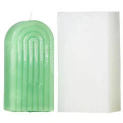 Silikonform for å støpe lys – bue / sving – 5,9×3,9×11,8 cm