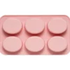 Silikonform oval 6 stk.