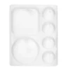 Silikonpalett med 6 fordypninger, 12×15,5×1,5 cm
