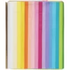 Silkepapir 68 ark à 70×50 cm, pastellfarger. 17 farger, 4 av hver. 14 g/m²