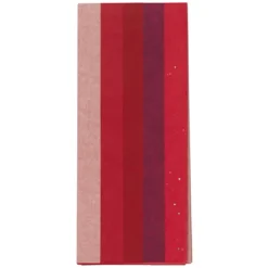 Silkepapir 5 ark à 70×50 cm, rød miks. 14 g/m²
