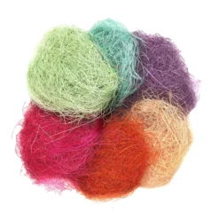 Sisal i 6 ulike farger, 6×2 gram