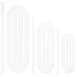 Sjablon Flettehjerter 3 stk
