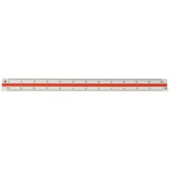 Skalalinjal 30 cm – 1:100, 1:200, 1:300, 1:400, 1:500