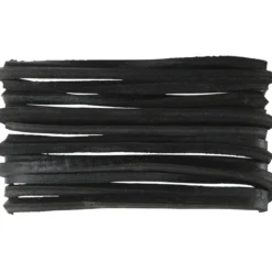 Skinnsnor Sort 3x3 mm 2 m
