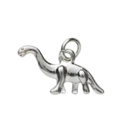 Sølvfarget anheng / charm dinosaur brontosaurus 20×10 mm