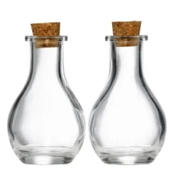2 små glassflasker med kork – 50 ml