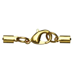 Smykkelås gullfarget 10 stk.
