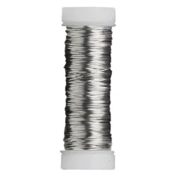 Smykketråd av kobber 0,5 mm / 20 m sølv