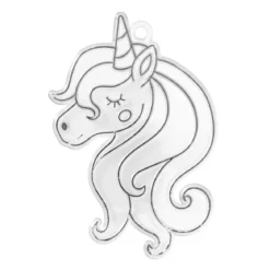 Solfanger enhjørning/unicorn 6,7×10,1 cm
