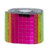 Speilmosaikk av flerfarget glass på rull, selvklebende, 800 stk. 5×5 mm ruter