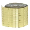 Speilmosaikk av gullfarget glass på rull, selvklebende, 800 stk. 5×5 mm ruter