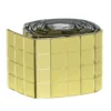 Speilmosaikk av gullfarget glass på rull, selvklebende, 400 stk. 10×10 mm ruter